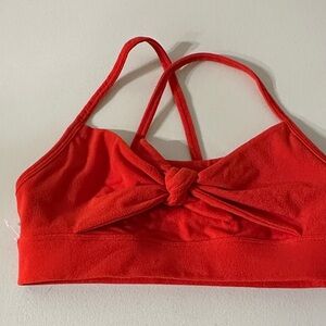 Alala Red Knotted Bandeau